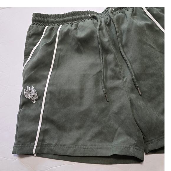 Darc Sport Darby Track Shorts Army Green EUC Size L Large - Picture 3 of 10